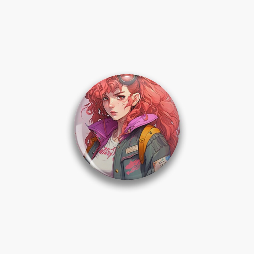 Cyberpunk Female Character in Futuristic Outfit Sticker by VNL-store