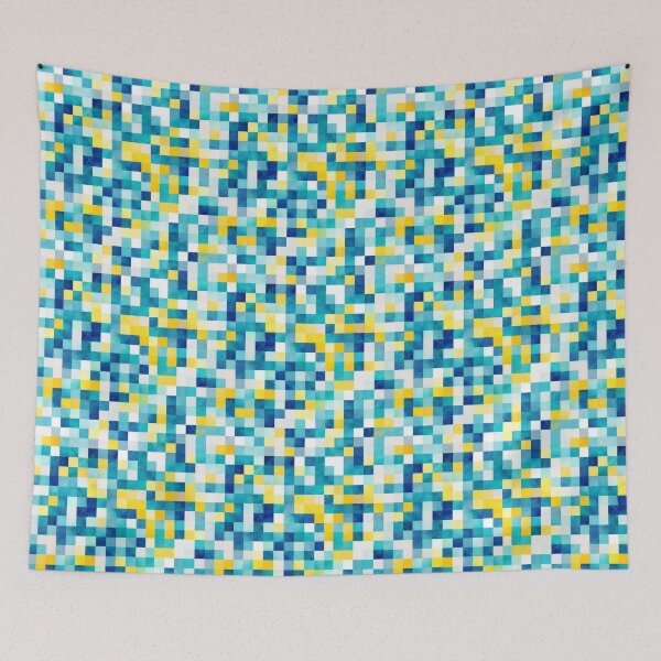 Item preview, Abstract pastel psychedelic seamless patterns, turquoise No 2 designed and sold by Route51.