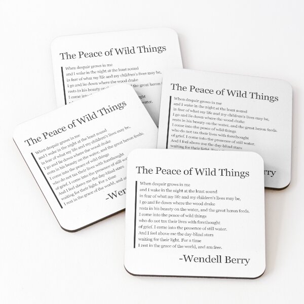 Item preview, The Peace of Wild Things - Wendell Berry designed and sold by DadWise.