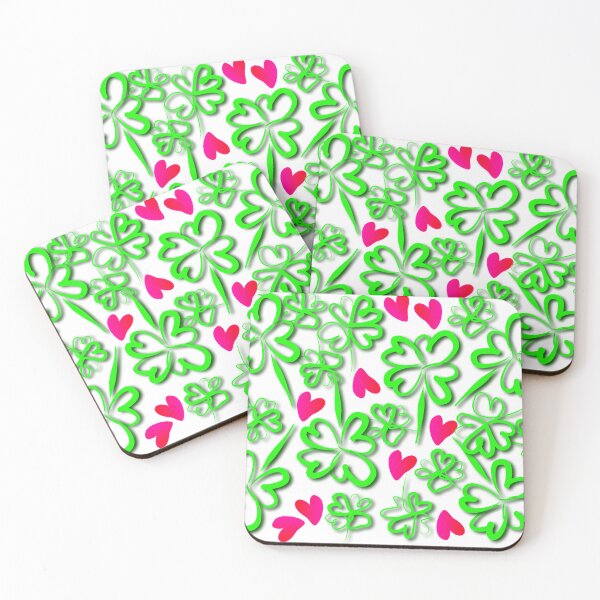 Item preview, Good luck, lucky clover and hearts designed and sold by Binas-gallery.