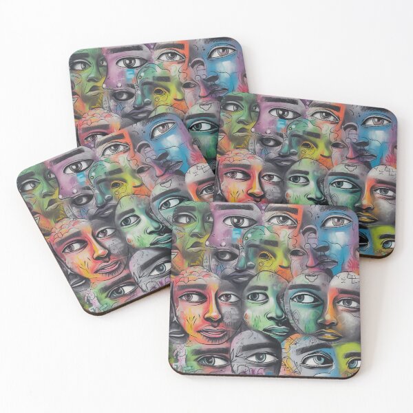 Item preview, Face Graffiti Repeating Pattern designed and sold by UlDesigns.