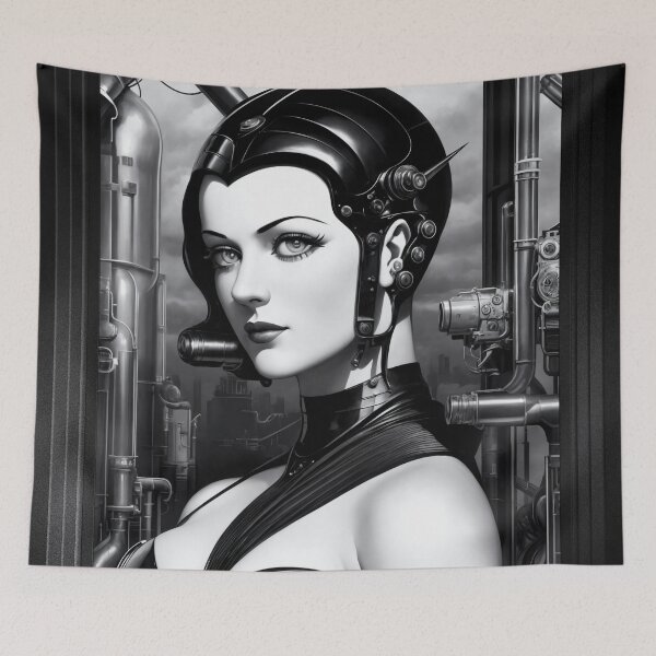 Item preview, Industrial Tech 118975 An Alluring Beautiful AI Concept Art by Xzendor7 designed and sold by Xzendor7 Digital Art Creations.