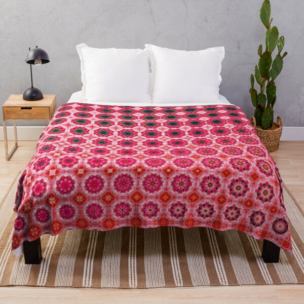 Item preview, Morphing Pink Flowers Pattern designed and sold by theWeppen.