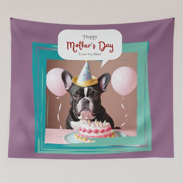Item preview, Beautiful portrait french bulldog Happy Mother's Day designed and sold by Tio-Tecun.