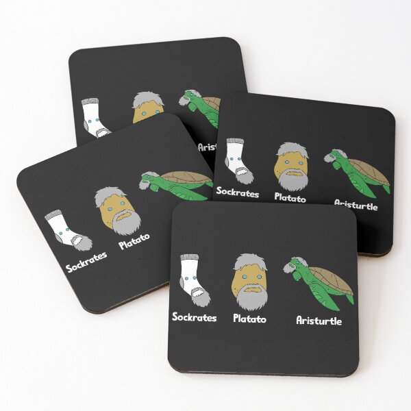 Item preview, Philosophers Puns Socrates Plato Aristotle  designed and sold by DamnGoodDesign.