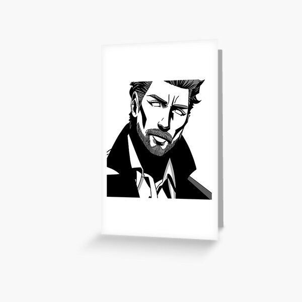 Aperçu de l'œuvre Kenobi moderne noir et blanc créée et vendue par ccoolbeanzz.