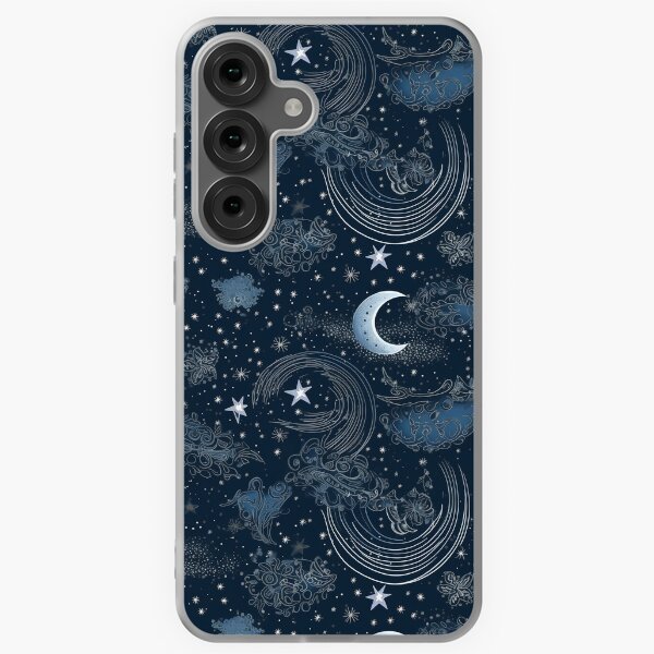 Item preview, Blue and Silver Celestial Moon 1 designed and sold by kchiki.