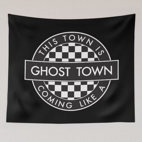 Item preview, THIS TOWN IS COMING LIKE A GHOST TOWN - [2 Tone Roundel] designed and sold by phigment-art.