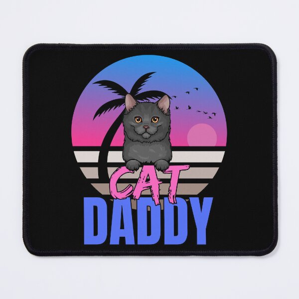 Item preview, Cat Daddy Black Cat Vintage Eighties Style Cat Retro designed and sold by McThingummy.