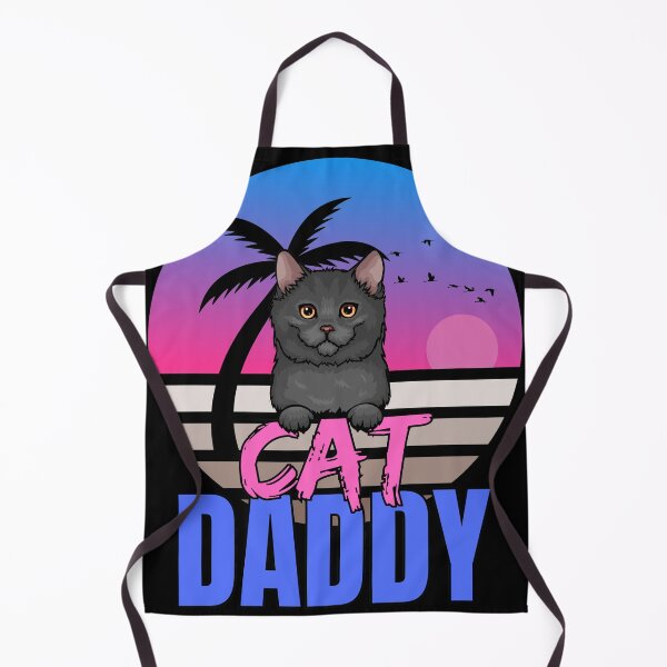 Item preview, Cat Daddy Black Cat Vintage Eighties Style Cat Retro designed and sold by McThingummy.
