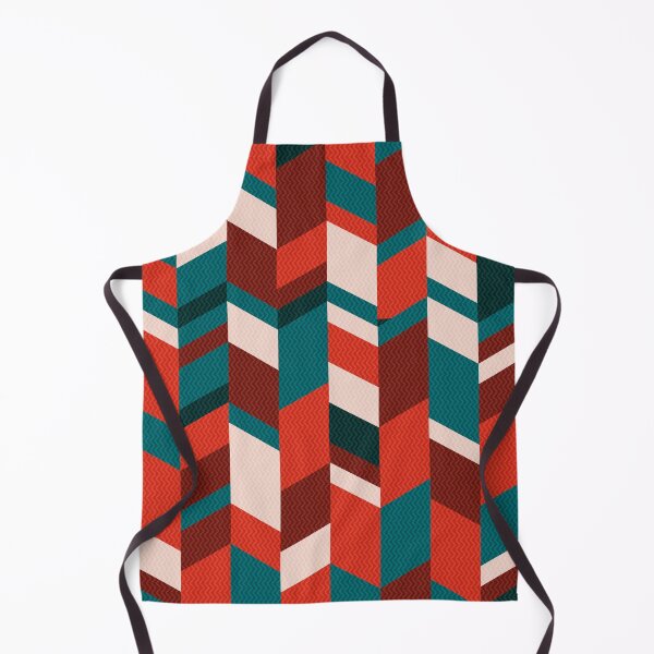 Item preview, Modern Herringbone Chevron pattern - "Red and Green" designed and sold by Hemindway.