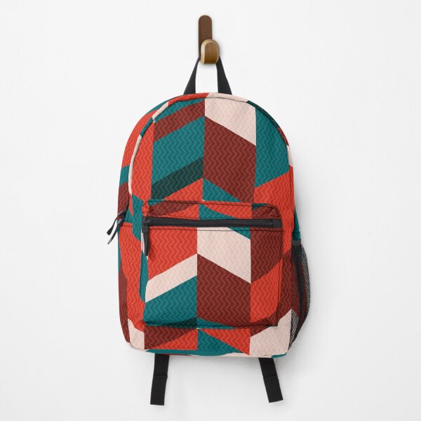 Item preview, Modern Herringbone Chevron pattern - "Red and Green" designed and sold by Hemindway.