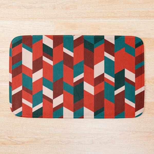 Item preview, Modern Herringbone Chevron pattern - "Red and Green" designed and sold by Hemindway.