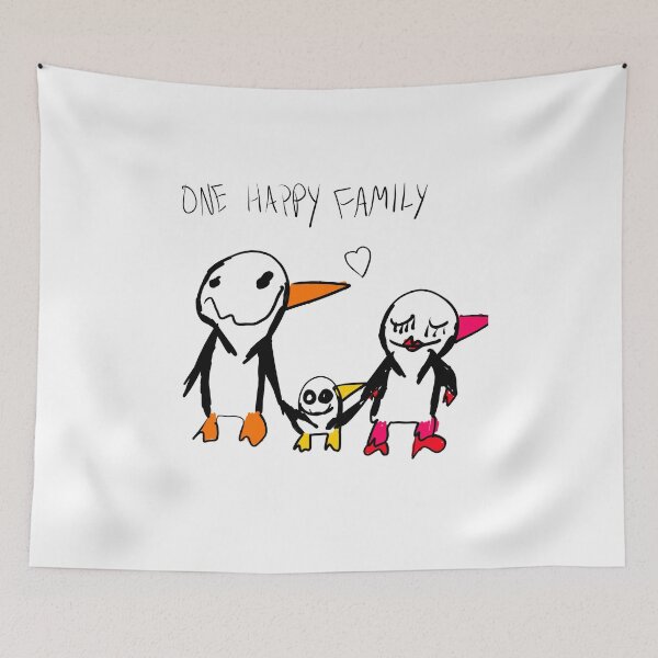 Item preview, Happy Family Motha Penguin Design designed and sold by ZamoonArt.