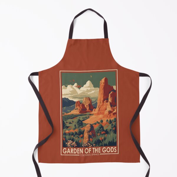 Item preview, Jardín de los Dioses Colorado Springs Travel Art Vintage designed and sold by KrisSidDesigns.