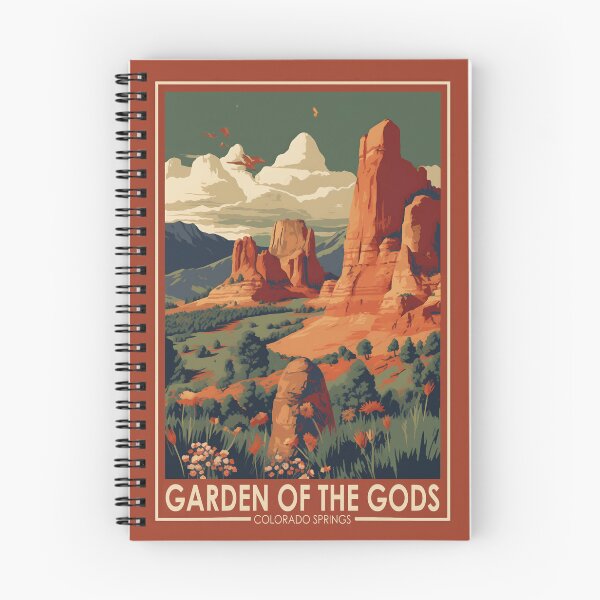 Item preview, Garden of the Gods Colorado Springs Travel Art Vintage designed and sold by KrisSidDesigns.