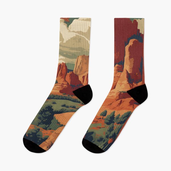 Item preview, Garden of the Gods Colorado Springs Travel Art Vintage designed and sold by KrisSidDesigns.