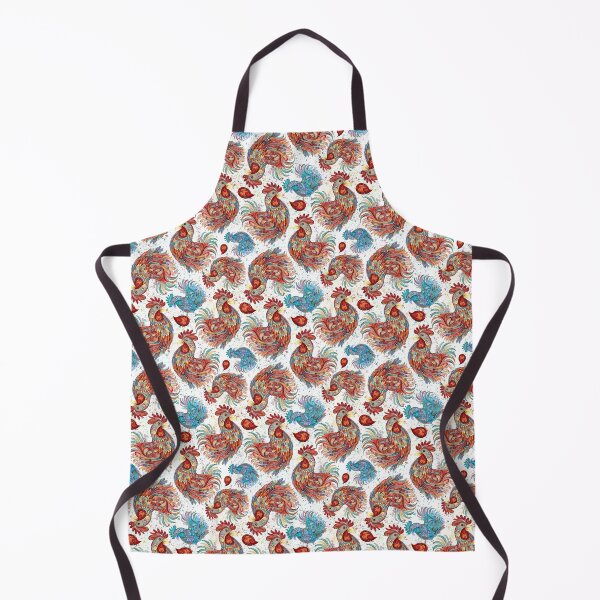 Item preview, fiery patterned rooster designed and sold by themoniae.
