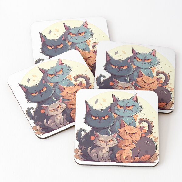 Item preview, A clowder of cats designed and sold by Kingkachurro.