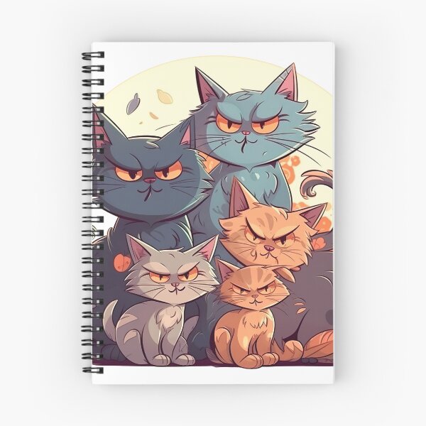 Item preview, A clowder of cats designed and sold by Kingkachurro.