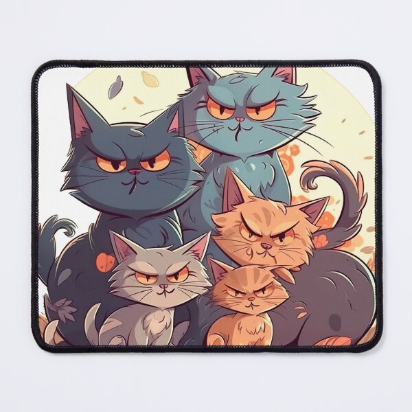 Item preview, A clowder of cats designed and sold by Kingkachurro.