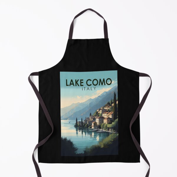 Item preview, Lake Como Italy Travel Art Vintage designed and sold by KrisSidDesigns.