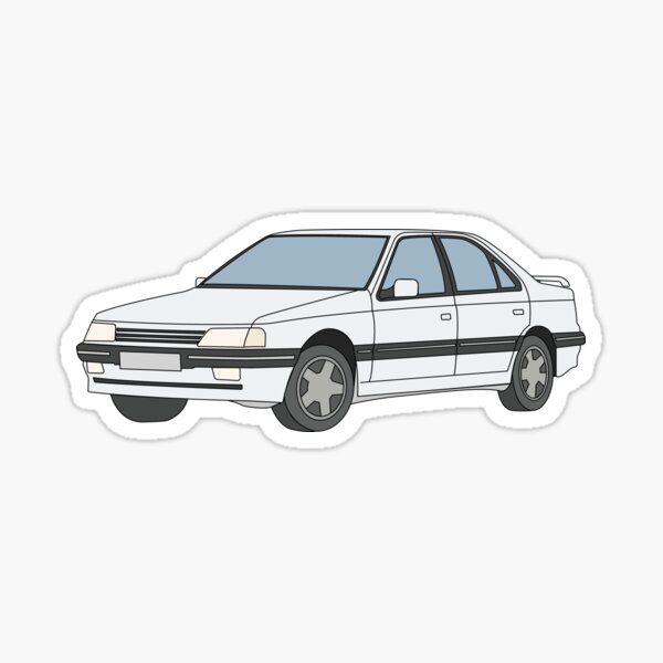 Peugeot 405 GTI in white Sticker