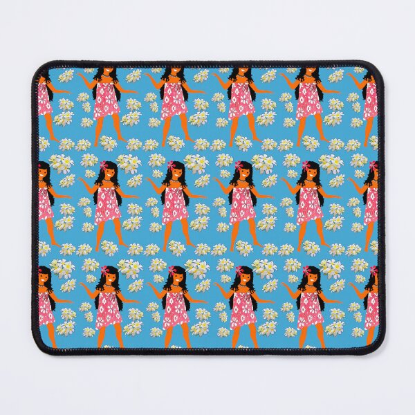 Item preview, Polynesian girl and tiare flowers designed and sold by Catherine Debusne.