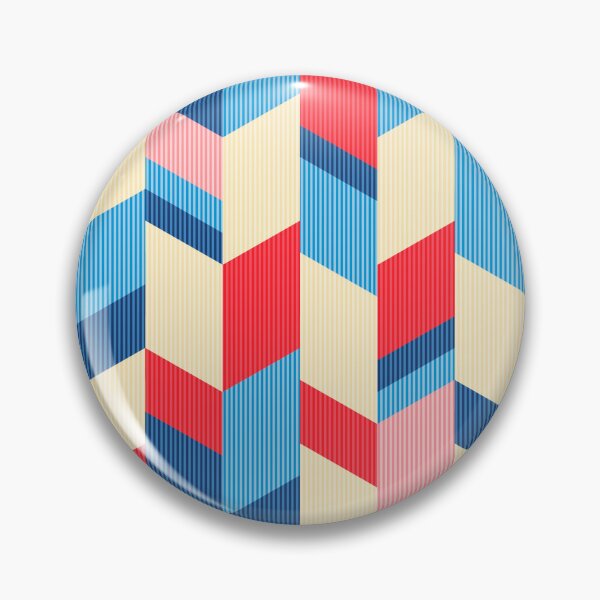 Item preview, Modern Herringbone Chevron pattern - "Blue and Red" designed and sold by Hemindway.