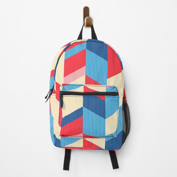 Item preview, Modern Herringbone Chevron pattern - "Blue and Red" designed and sold by Hemindway.
