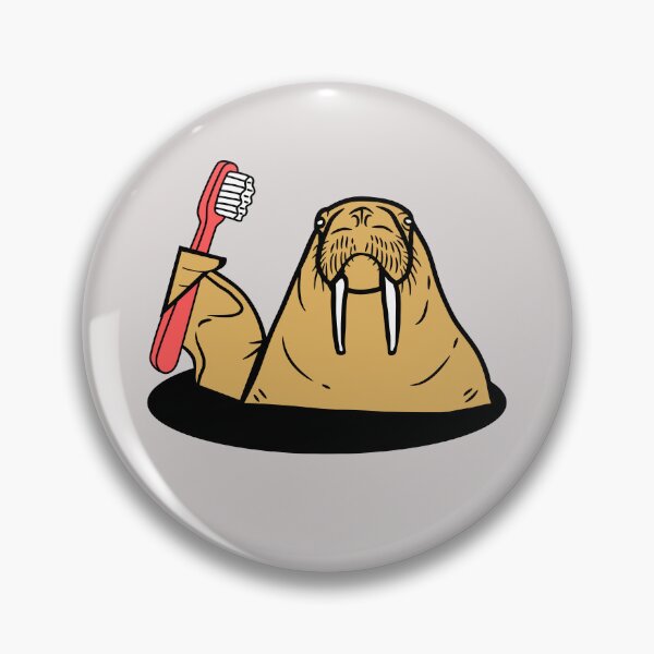 Item preview, Walrus Brushing Teeth designed and sold by AMERICANCHEEZ.