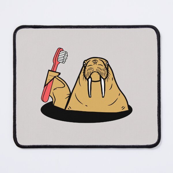 Item preview, Walrus Brushing Teeth designed and sold by AMERICANCHEEZ.