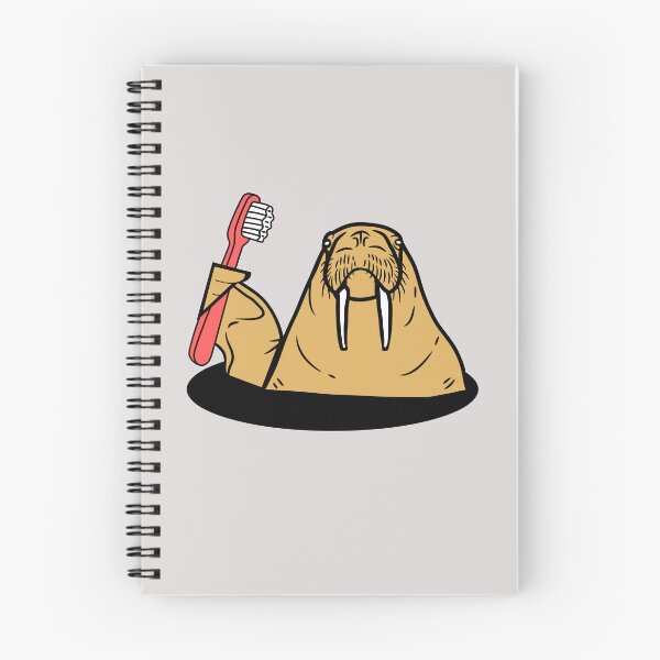 Item preview, Walrus Brushing Teeth designed and sold by AMERICANCHEEZ.