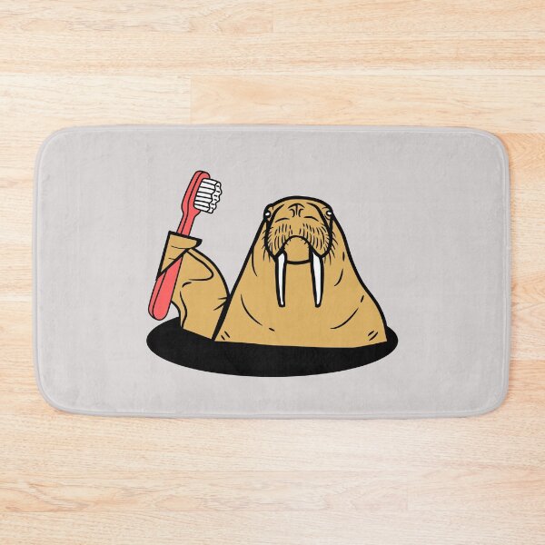 Item preview, Walrus Brushing Teeth designed and sold by AMERICANCHEEZ.