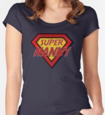 Super Kindermädchen Tailliertes Rundhals-Shirt