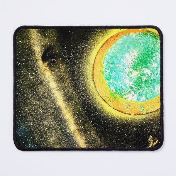 Item preview, Yellow & Blue Eclipsed Sun Radiant Space designed and sold by SprayPaintaNick.