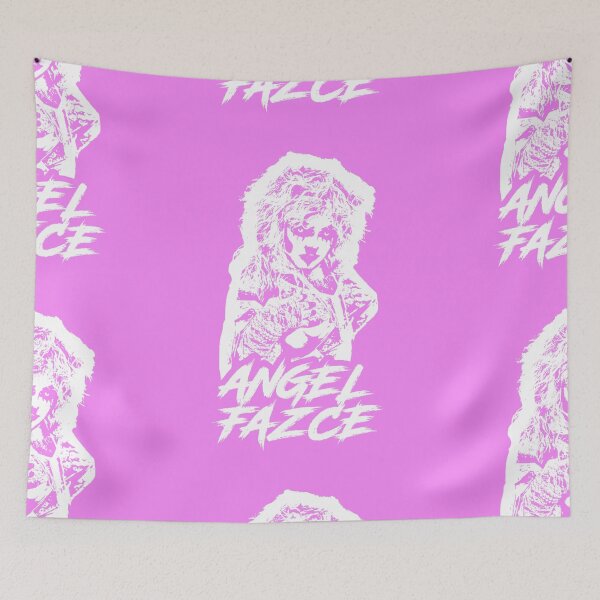 Item preview, Angel Fazce (White Goth Outline/ Pink Background) designed and sold by AngelFazceMerch.
