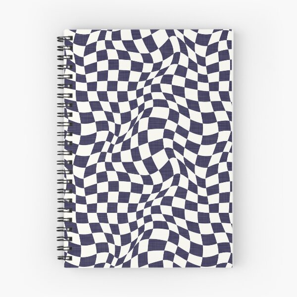 Item preview, Warped Check - Dark Indigo designed and sold by appleyards.