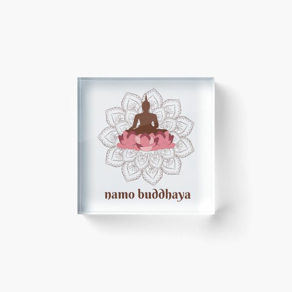 Item preview, Namo Buddhaya Pink Lotus Design for Buddhist-Meditation & Yoga Gift ver.1 designed and sold by vallass.