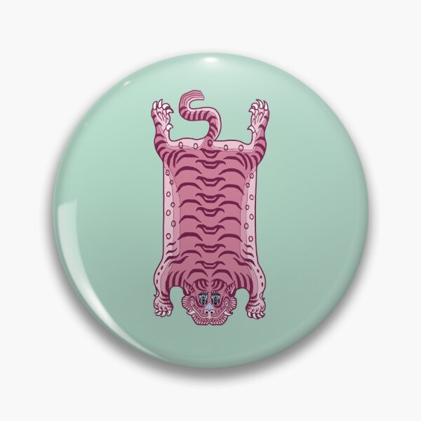 Item preview, TIBETAN TIGER RUG-pink 2 designed and sold by BEATRIZ ABAITUA.