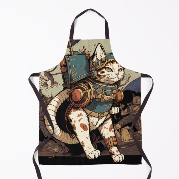 Item preview, Ircon Clad Ukiyo-e style Cat warrior heroic charge designed and sold by JCatDesign.