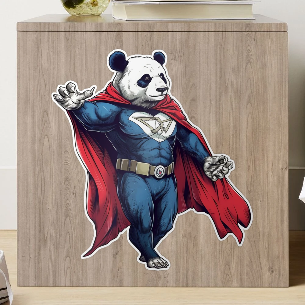 Autocollant Mural Vinyle Grand-père Super Héros - Pour Cadre Ribba - Neuf