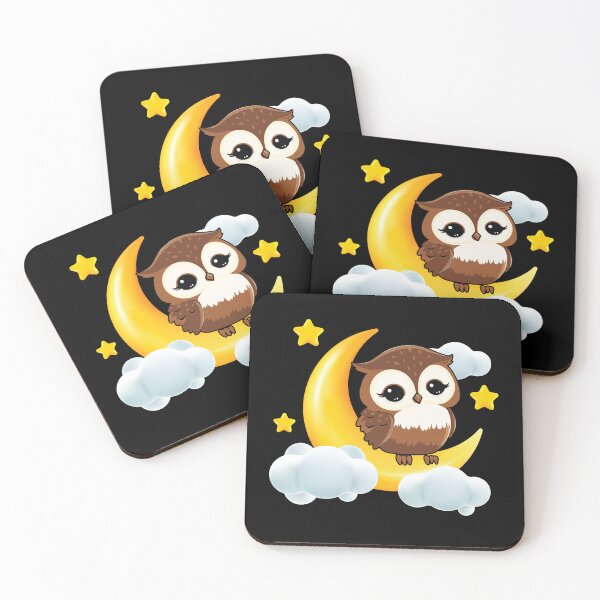 Item preview, Owl Moon Bird Cute Owls Birds designed and sold by MooonTees.