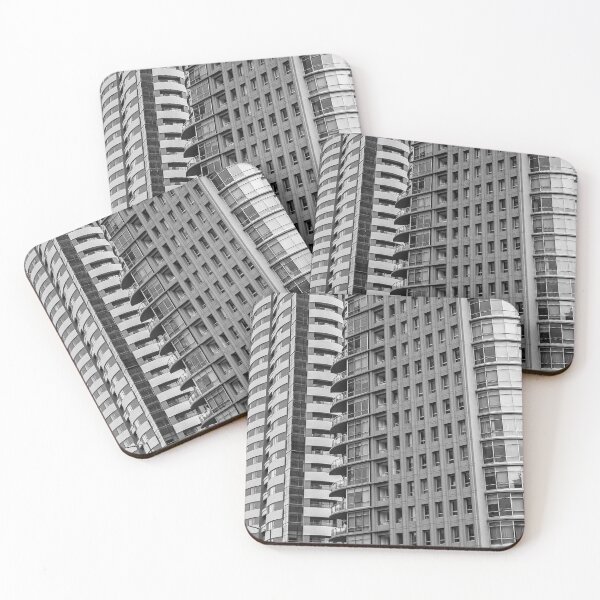Item preview, Modern buildings in Puerto Madero, Buenos Aires. Cityscape photo in blcak and white. designed and sold by nachodramis.