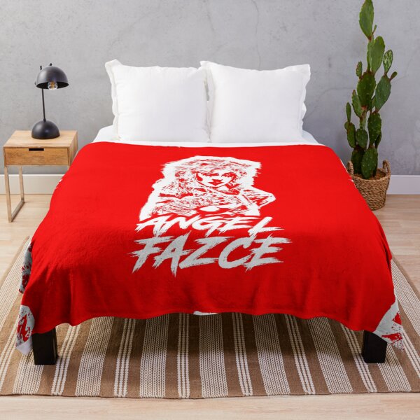Item preview, Angel Fazce (White Goth Outline/ Red Background) designed and sold by AngelFazceMerch.