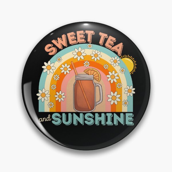 Item preview, Retro Sweet Tea Lovers Flowers Rainbow Sun Summer designed and sold by SunfullyYours.