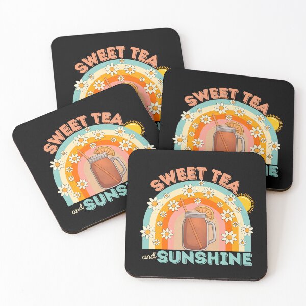 Item preview, Retro Sweet Tea Lovers Flowers Rainbow Sun Summer designed and sold by SunfullyYours.