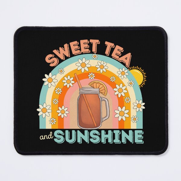Item preview, Retro Sweet Tea Lovers Flowers Rainbow Sun Summer designed and sold by SunfullyYours.