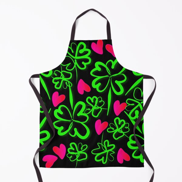 Item preview, Good luck, lucky clover and hearts with black background designed and sold by Binas-gallery.