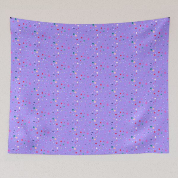 Item preview, Creative colorful violet dot stylish pattern | Modern artistic hand drawn violet dots pattern designed and sold by lausn.